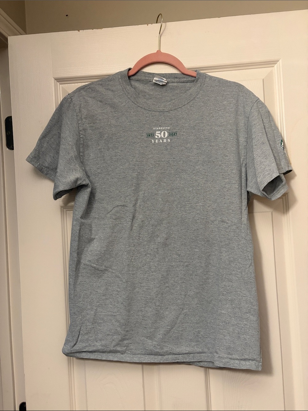 Starbucks Gray 50th Anniversary Short Sleeve Tee